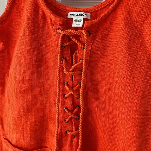 NWOT Billabong Groovy Orange romper - Picture 2 of 7